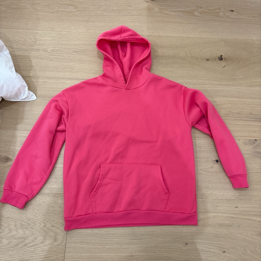 SHEIN Women's Pink Hoodie Sweatshirt